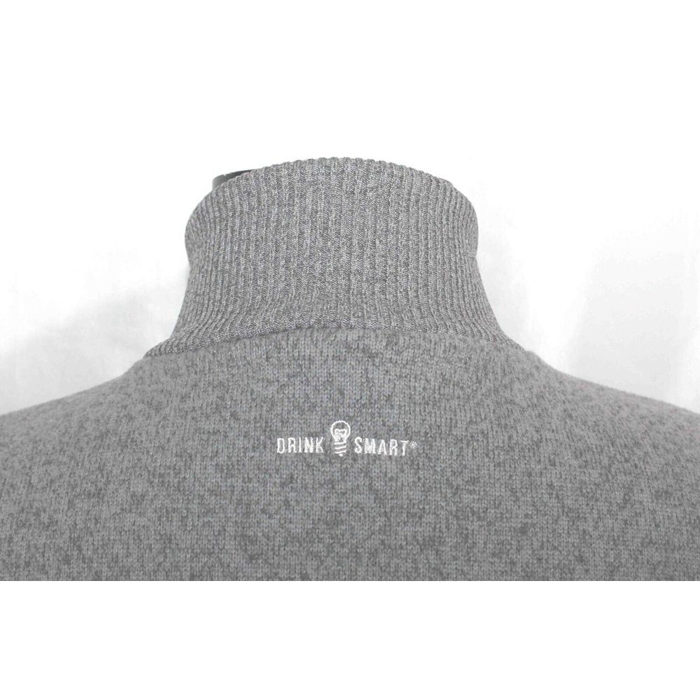 North Face Gray L/S Full-Zip Fleece‎ Jacket Jim Beam Embroidered Mens Size M - Picture 4 of 7